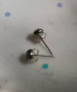 Iron Oxide Gemstone Stud Earrings Jewelry