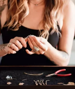 Iron Oxide Layered Labradorite Lariat Necklace 11 Iron Oxide Layered Labradorite Lariat Necklace