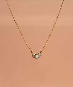 Iron Oxide Jewelry Little Lunar Choker - Gold Tone Bronze