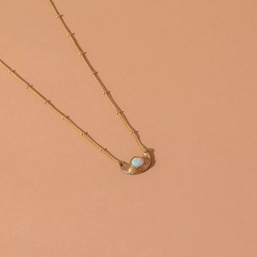 Iron Oxide Jewelry Little Lunar Choker - Gold Tone Bronze 4 Iron Oxide Jewelry Little Lunar Choker - Gold Tone Bronze