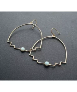 Iron Oxide New Step Hoop Earrings Jewelry