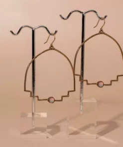 Iron Oxide New Step Hoop Earrings Jewelry