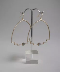 Iron Oxide New Step Hoop Earrings Jewelry