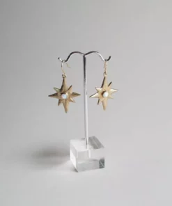 Iron Oxide Polaris Single-Star Earrings