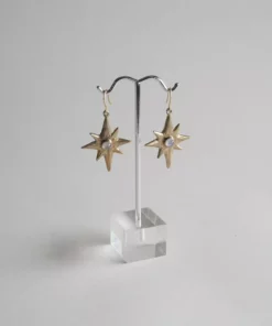 Iron Oxide Polaris Single-Star Earrings