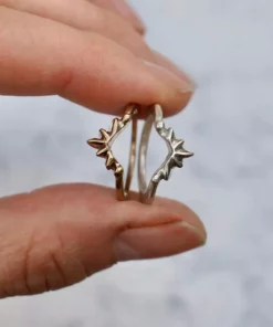 Iron Oxide Sunburst Stacking Ring Jewelry 8 Iron Oxide Sunburst Stacking Ring Jewelry