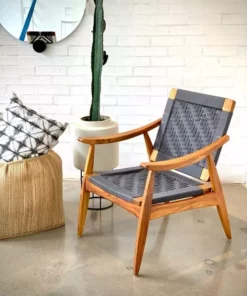 Masaya & Co. Izapa Solid Manila Arm Chair Handcrafted