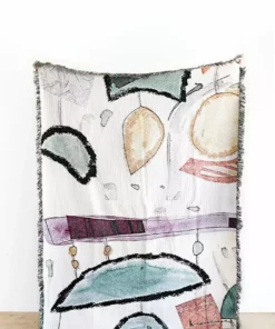 K-apostrophe Bowie Upcycled Throw Blanket Home Goods