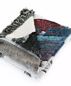 K-apostrophe Calma Upcycled Throw Blanket Home Goods