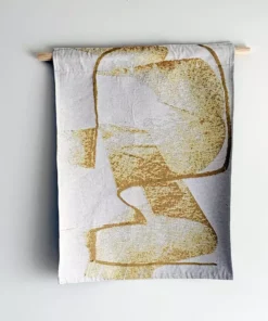 K-apostrophe Golden Grizzly Woven Tapestry