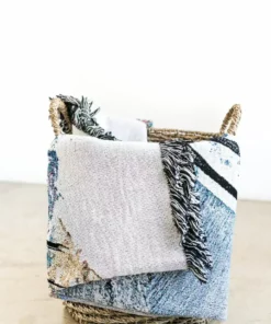 K-apostrophe Marea Upcycled Throw Blanket