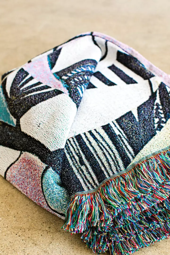 K-apostrophe Miro Upcycled Throw Blanket Home Goods 2 K-apostrophe Miro Upcycled Throw Blanket Home Goods