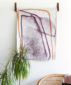 K-apostrophe Home Goods Painted Mountain Woven Tapestry