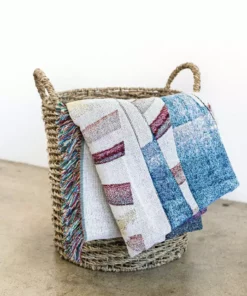 K-apostrophe Residual Upcycled Throw Blanket