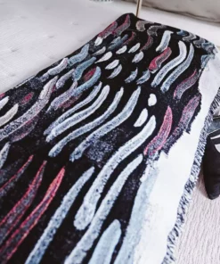 K-apostrophe Santa Ana Winds Upcycled Throw Blanket