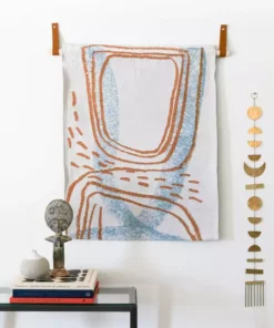 K-apostrophe Topographic Woven Tapestry