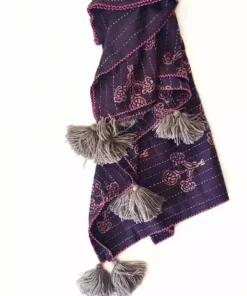 Ichcha Kalam Kantha Throw Blanket Home Goods