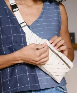 Anchal Kantha Crossbody Belt Bag