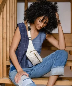 Anchal Kantha Crossbody Belt Bag