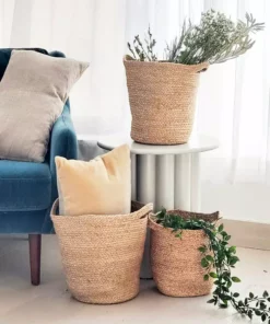 Korissa Kata Basket With Slit Handle Set Home Goods