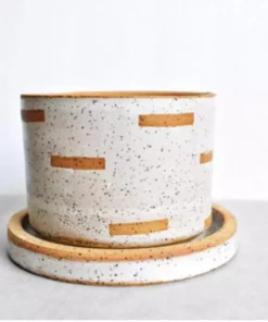 Katie Mudd Cutout Stoneware Planter Set