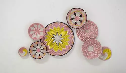 KAZI Home Goods Blush Pink + Sun Unity Trivet 2 KAZI Home Goods Blush Pink + Sun Unity Trivet