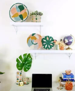 KAZI Jadi Metallic Floret Hot Pad Home Goods 5 KAZI Jadi Metallic Floret Hot Pad Home Goods