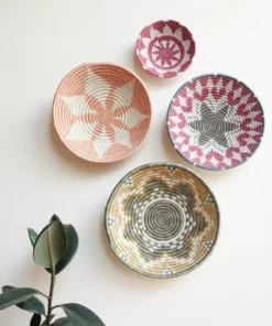 KAZI Medium Apricot Hope Round Basket