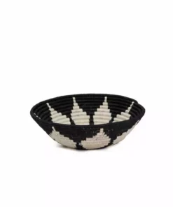 KAZI Home Goods Medium Black Hope Round Basket 9 KAZI Home Goods Medium Black Hope Round Basket