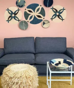 KAZI Medium Cool Sukari Round Basket Home Goods