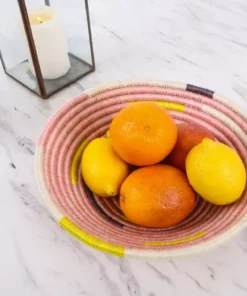 KAZI Medium Pale Blush Spiral Basket Home Goods