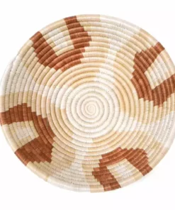 KAZI Home Goods Medium Shades Of Sand Round Basket