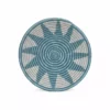 KAZI Medium Silver Blue Izuba Round Basket