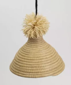 KAZI Lighting Natural Pom Pom Lamp Pendant