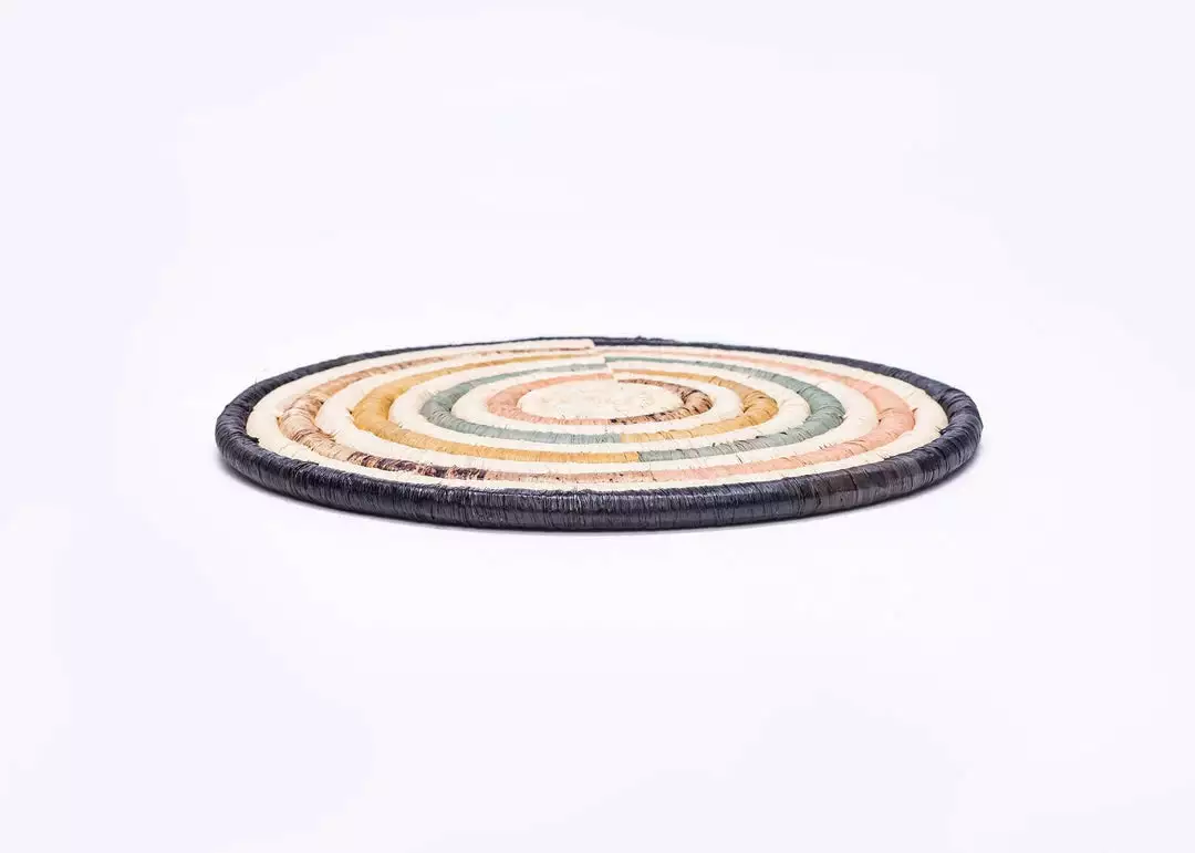 KAZI Best Sellers Peach + Banana Bark Striped Trivet 2 KAZI Best Sellers Peach + Banana Bark Striped Trivet