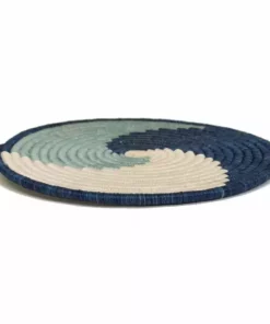 KAZI Home Goods Silver Blue Unity Trivet