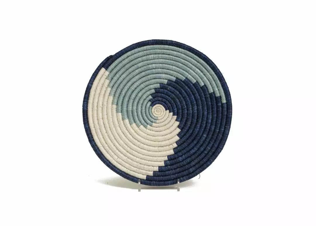 KAZI Home Goods Silver Blue Unity Trivet 1 KAZI Home Goods Silver Blue Unity Trivet