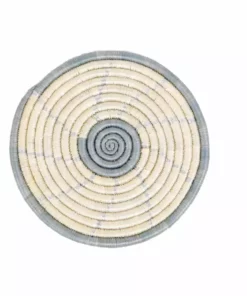 KAZI Spiral Metallic Silver Hot Pad Home Goods