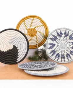 KAZI Zahabu Metallic Silver Hot Pad Trivet