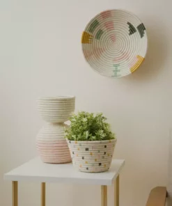 KAZI Large Anyon Round Basket Home Goods