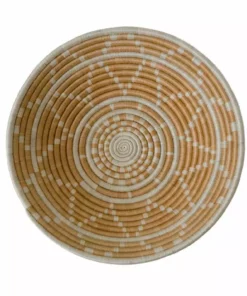 KAZI Home Goods Apricot Burst Large Round Basket