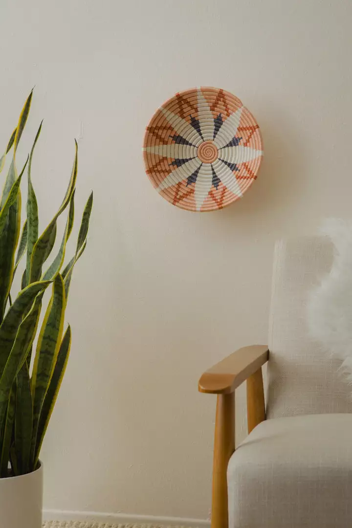 KAZI Home Goods Large Apricot Hope Round Basket 2 KAZI Home Goods Large Apricot Hope Round Basket