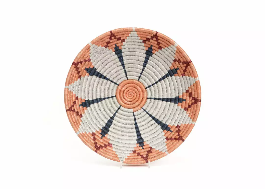 KAZI Home Goods Large Apricot Hope Round Basket 1 KAZI Home Goods Large Apricot Hope Round Basket