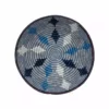 KAZI Large Blue Diamond Round Basket Home Goods
