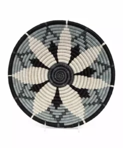 KAZI Home Goods Large Slate Hope Round Basket