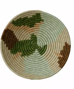 KAZI Tierra Abstract Large Round Basket