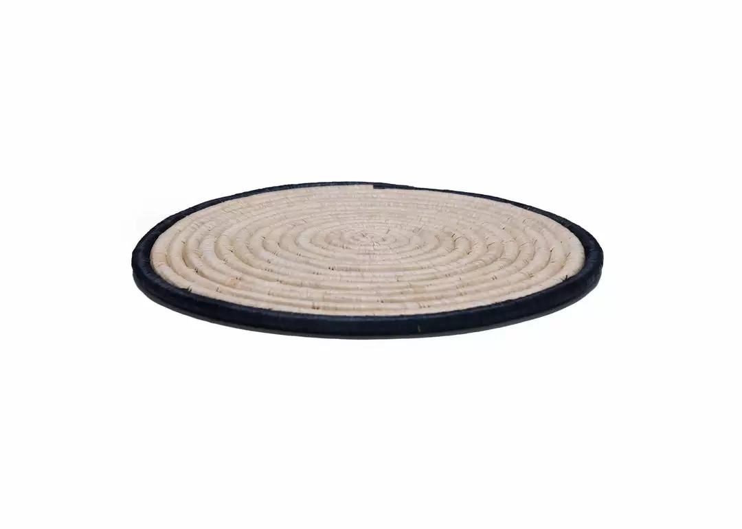 KAZI Home Goods Dark Gray Ring Charger Wall Disc 2 KAZI Home Goods Dark Gray Ring Charger Wall Disc