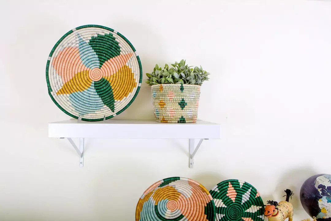 KAZI Extra Large Floret Round Basket 2 KAZI Extra Large Floret Round Basket