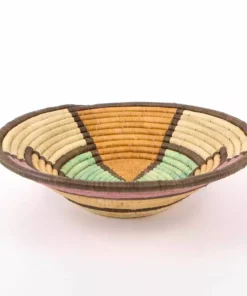 KAZI Extra Large Lilac + Neutrals Round Basket Home Goods