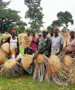 KAZI Extra Large Mod Msanii Round Basket Home Goods